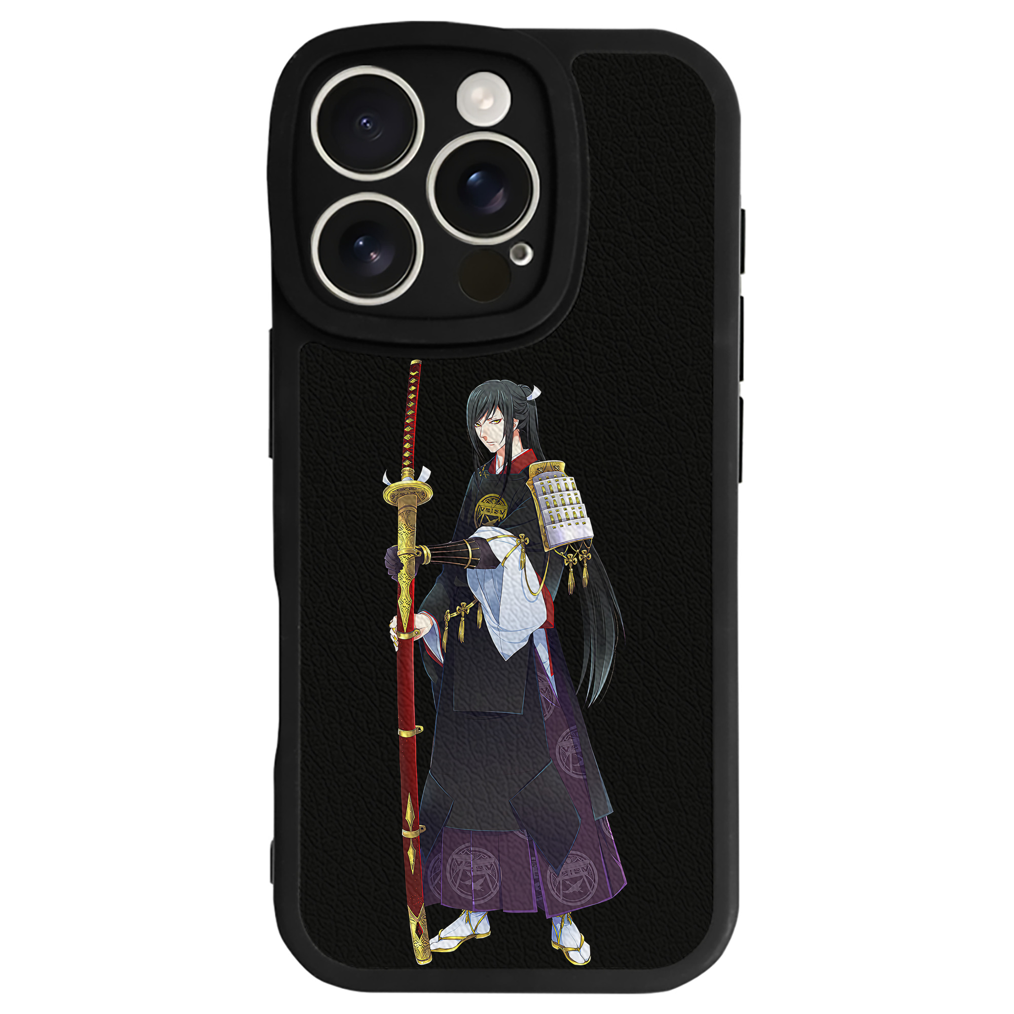 （画像用） 刀剣乱舞 Touken Ranbu 【iPhone 16シリーズ対応】シリコンスマホケース（レザー調） 材質：シリコン